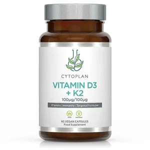 VITAMIINID D3+K2, 60 kapslit, Cytoplan