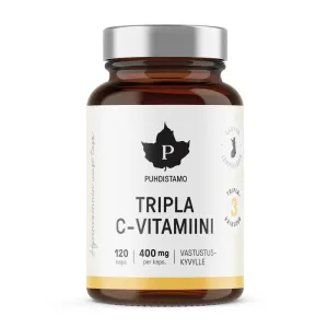 Tripla C vitamiin 400mg, 60 kapslit Puhdistamo