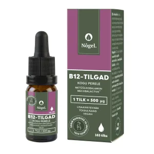 Nõgel B12-tilgad kogu perele, metüülkobalamiin MecobalActive®, 500 μg, 10 ml