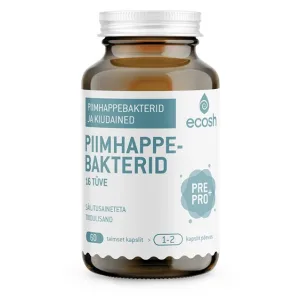 Ecobiotic 16 tüve piimhappebakterid + kiudained, 60 kapslit, Ecosh