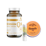 HOITUD ILU KOMBO: Koensüüm Q10 ubikinoon + ubikinool, 60 kapslit, Ecosh + Ilusalv mangoga, 25g, Irja Salvid + Huulepalsam – avokaado-sidruni, 5 ml, Biotheka