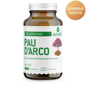 PAU D’ARCO – sipelgapuu koore kapslid, 90 kapslit, Ecosh